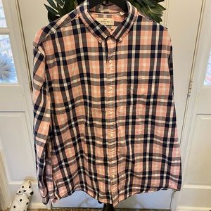 Mens Hawker Rye Regular Fit Plaid Check Button Down Shirt LS XXL Tall